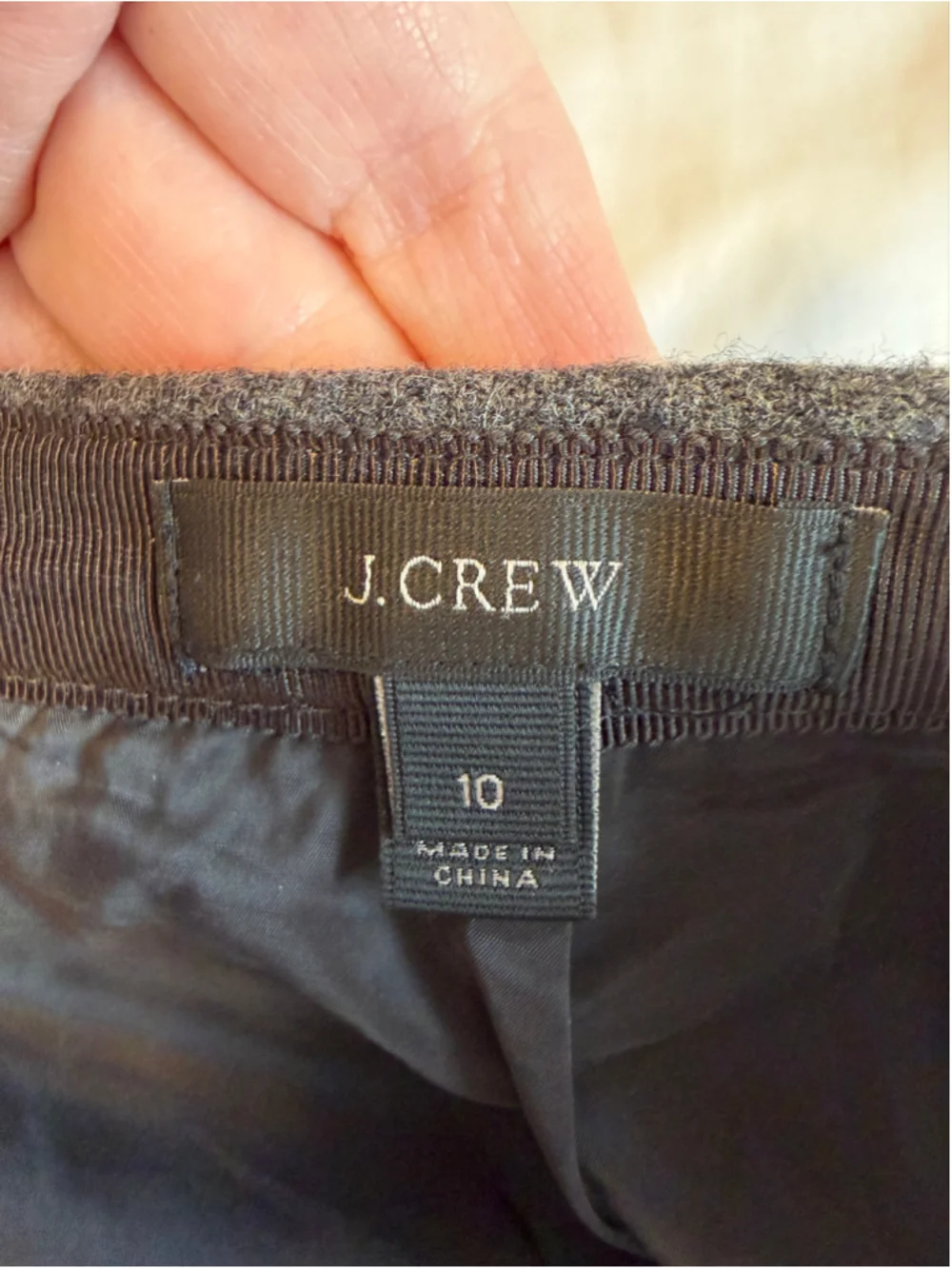 J.Crew Bonded Wool Flounce Mini Skirt Size 10 Coquette Dark Academic J2